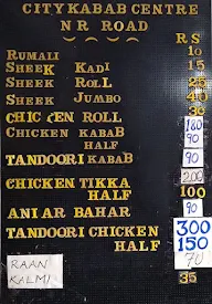 City Kabab Centre menu 1