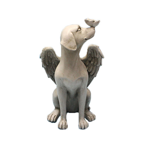 Title 7, Resin Angel Dog Pet Tombstone Ornament. A touch...