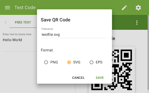 The QR Code Extension