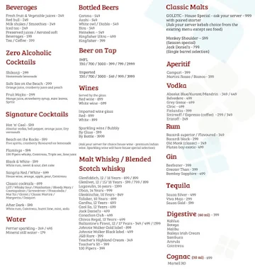 India Grill - Hilton Garden Inn menu 