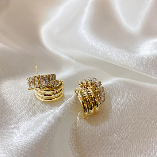 Title 7, All-matching Cool Fashion Refined Zircon Metal ...