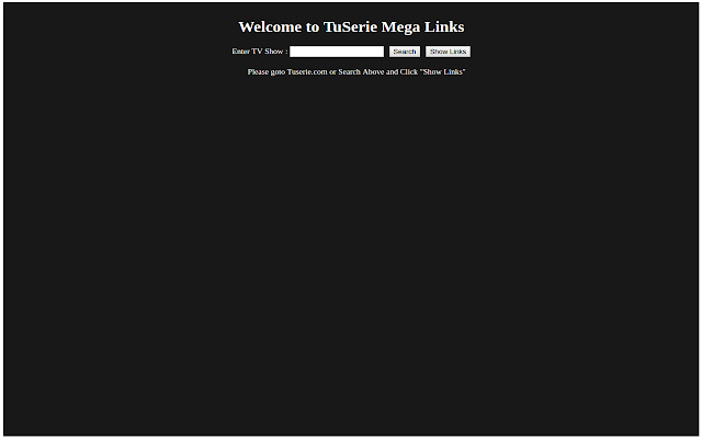 Tuserie Download: Mega Links chrome extension