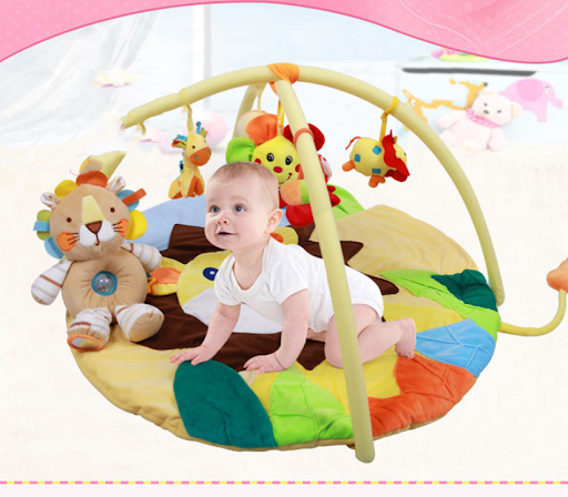 Title 3, Big Head Lion Music Game Blanket Baby Fitness H...