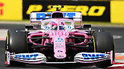 Lance Stroll of Canada driving the controversial Racing Point RP20 Mercedes during the Formula One Grand Prix of Hungary at Hungaroring on July 19 in Budapest.