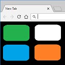 New Tab Custom Colour Blank Page chrome extension