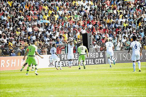 GOOD NEWS: Chippa United, seen here in action against Ajax, will play some of their matches in East London Picture: STEPHANIE LLOYD