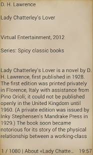 Lady Chatterley`s Lover - náhled