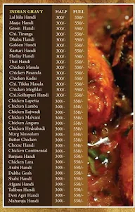 Kings Lal Killa Family Restaurant menu 1