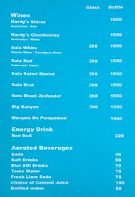 Over The Top Terrace Lounge menu 8