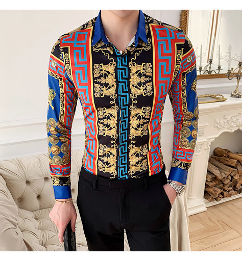 Title 4, Spring and Autumn Mens Long Sleeve Shirt, Kore...
