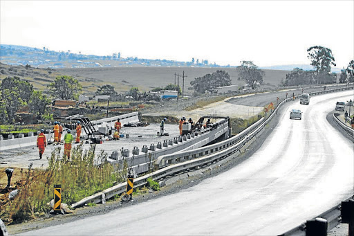 KEEPING COOL: File picture, show the upgrade of a section of the R61, near Mthatha that has since been completed.