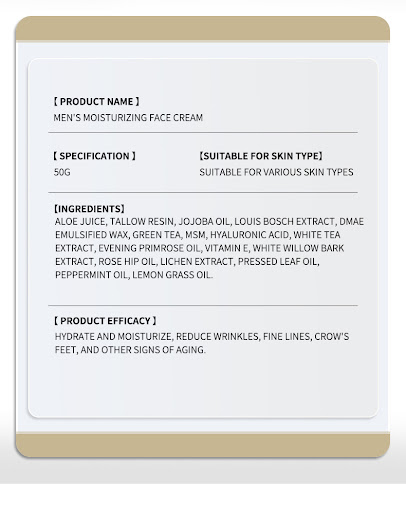 Title 3, Mens Wrinkle Cream Moisturizing Refreshing Red...