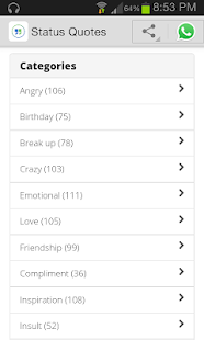 Status & Quotes Screenshots 1