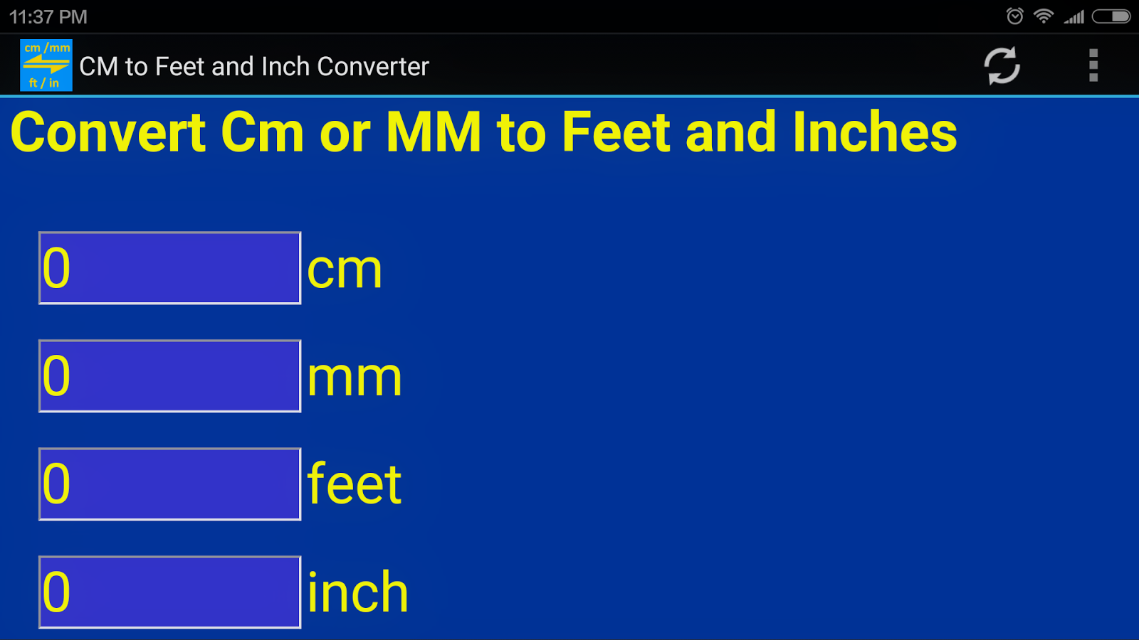 cm, mm to inch, feet converter tool - Android Apps on ...