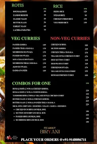 Itz About Biryani menu 3