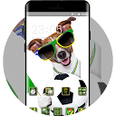 Herunterladen Theme for cute pet plays football wallpap Installieren Sie Neueste APK Downloader