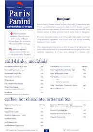 Paris Panini - Gourmet Sandwiches & Wraps menu 1