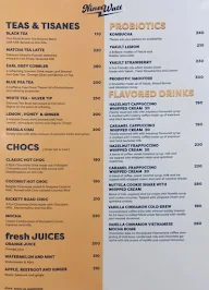 Nine Watt Coffee menu 1