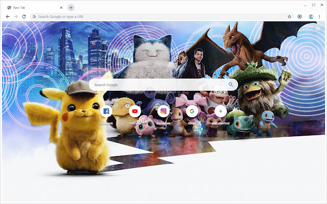 Pokémon Detective Pikachu Wallpapers New Tab