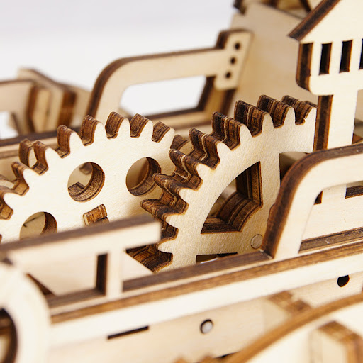 Title 4, Wooden 3D Puzzle Gear Transmission Model Empty ...