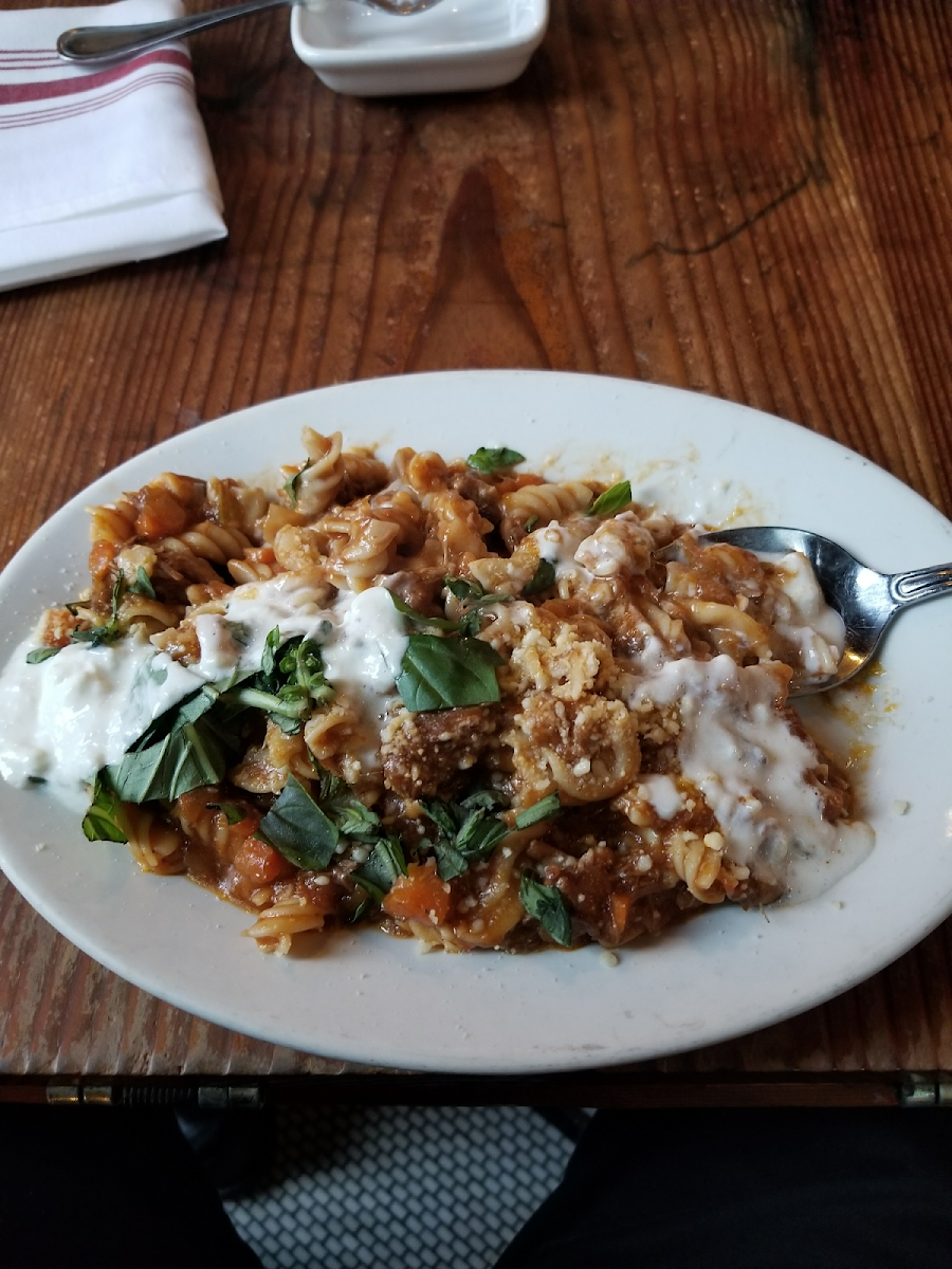 Gluten-Free Pasta at Quartino Ristorante