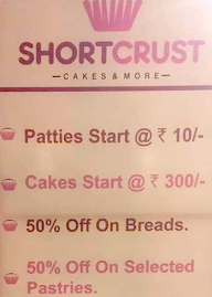 Short Crust menu 1