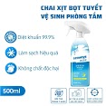 Chai Tẩy Cặn Canxi & Bảo Vệ Các Bề Mặt Kim Loại, Inox, Sứ Nhà Tắm - Toilet Seaways 500Ml