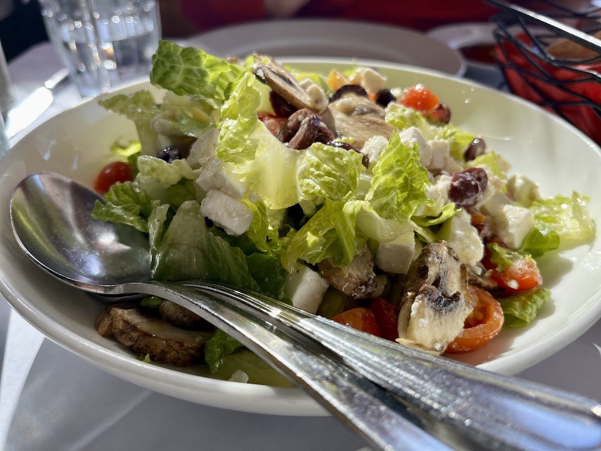 Greek salad (more than enough for two)