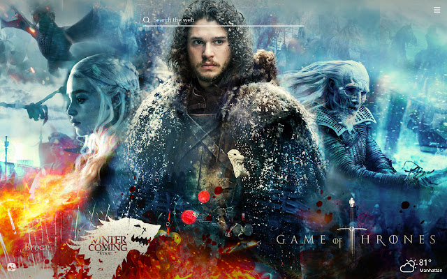 Game of Thrones HD Wallpaper New Tab Theme