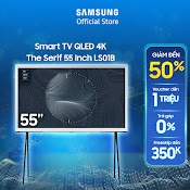 [Shopee Voucher Elss1725 Giảm 8% Cap 2Tr] Smart Tivi Qled The Serif Samsung 4K 55 Inch Qa55Ls01Bakxxv - Miễn Phí Lắp Đặt
