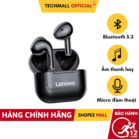 Tai Nghe Bluetooth Lenovo Lp40 Pro Bluetooth 5.1 Có Chất Lượng Âm Thanh Tốt Và Tích Hợp Micro - Techmall.official