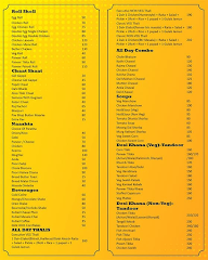 Patiala House menu 1