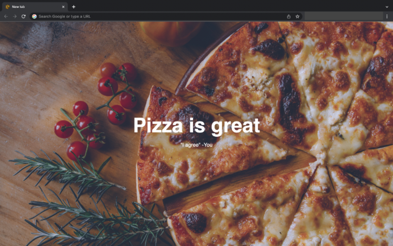 New tab Pizza background Preview image 2