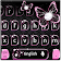 Black Pink Butterfly Keyboard Theme icon