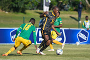 Njabulo Ngcobo of Kaizer Chiefs during the DStv Premiership match against Golden Arrows at Princess Magogo Stadium on April 27.