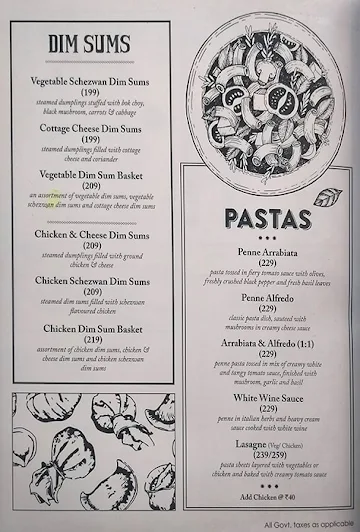 Cantino menu 