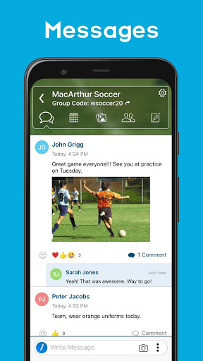 Screenshot TeamReach - Your Team App