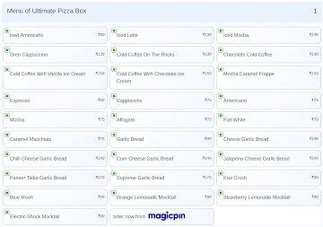 Ultimate Pizza Box menu 