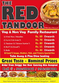 The Red Tandoor menu 1