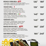 Chaatwich menu 5