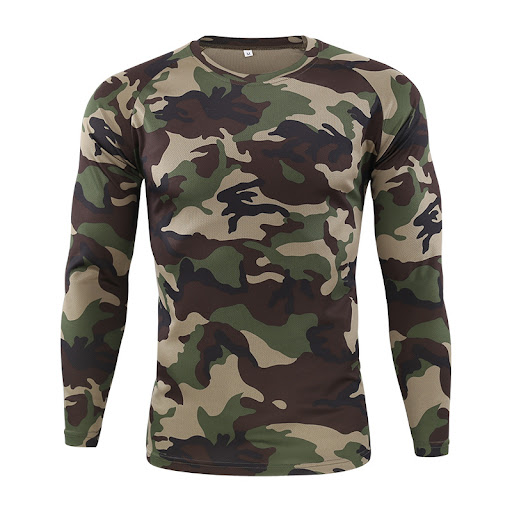 Title 8, Camouflage print long sleeve T-shirt