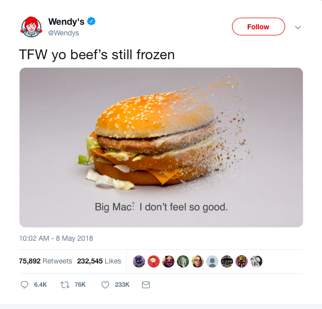 Wendy's twitter