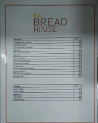 The Bread House menu 1