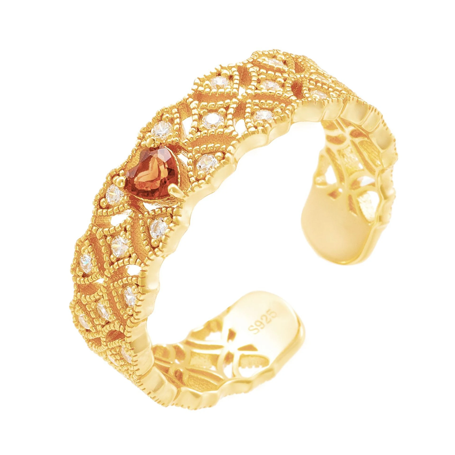 Title 1, Bague Large Légère de Luxe Grenade