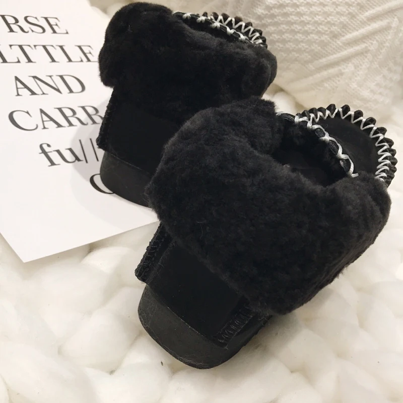 Herfst- en winter fleece gevoerde loafers voor dames, platte schoenen voor buiten. Warme, comfortabele dames flats voor koude dagen