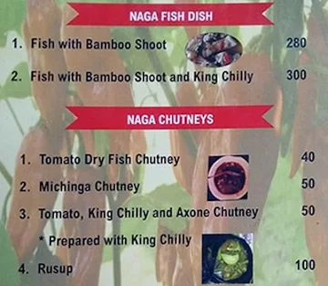 Shilloi Restaurant menu 