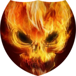 Burning skull Live Wallpaper Apk