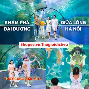 Hà Nội [E - Voucher] Vé Qrcode Vào Cửa Các Ngày Kể Cả Cuối Tuần Lễ Không Phụ Thu Tại Thủy Cung Times