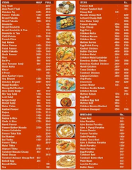 Zam Zam Canteen menu 1