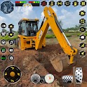 Icon Snow Excavator Construction 3D